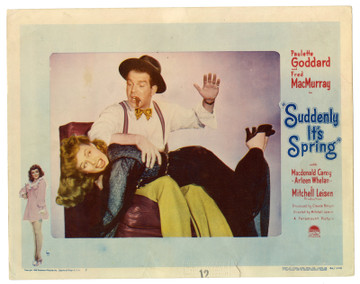 SUDDENLY IT'S SPRING (1947) 30996 Movie Poster  Scene Lobby Card  Paulette Goddard  Fred MacMurray  Mitchell Leisen Original U.S. Scene Lobby Card (11x14)  Fine Condition