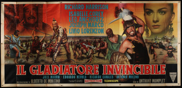 GLADIATORE INVINCIBILE, IL (1962) 20118 Original Italian Poster ( 78 x 165). Folded. Very fine condition.