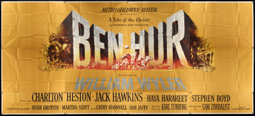 BEN-HUR (1959) 20580 Original MGM Twenty Four Sheet Poster (9ft x 20ft). Unused. Very Fine Condition.