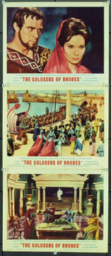 COLOSSUS OF RHODES, THE (1961) 2472 Original MGM Lobby Cards (11x14). Very Fine Condition.