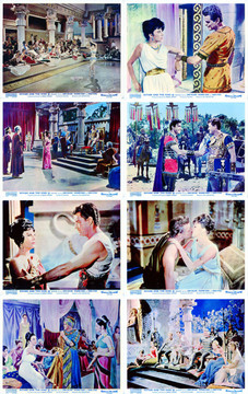 ESTHER AND THE KING (1960) 4950 Original Set of 8 British Front of House Cards (8x10). Fine Plus to Very Fine