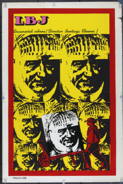 LBJ (1968) 6316 Original Cuban One Sheet Poster (20x30). Very Good Condition.