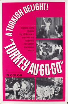 TURKEY AU-GO-GO 3372 Original Universal Pictures One Sheet Poster (27x41).  Folded.  Very Fine Condition.