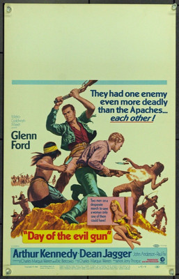 Original Day Of The Evil Gun (1968) movie poster in C8 condition