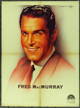 FRED MACMURRAY (1958) 21786 Original French Personality Poster (24x32). Folded. Very Good.