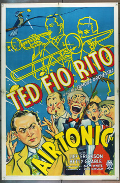 AIR TONIC (1933) 14921 Original RKO One Sheet Poster.  27x41.  Folded.  Fine Condition.