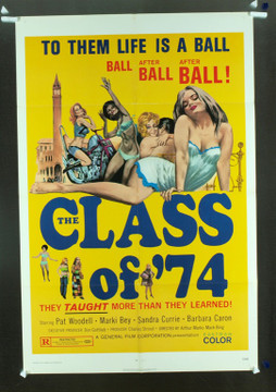 CLASS OF '74, THE (1971) 10629 Original General Film Corp One Sheet Poster (27x41). Folded. Fine Plus Condition.