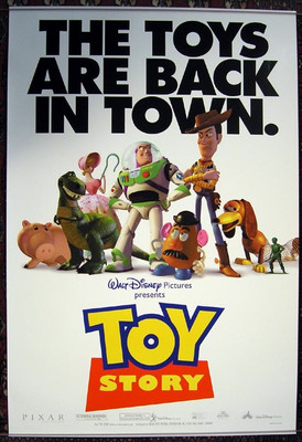 Original Toy Story (1995) movie poster in NM condition for $125