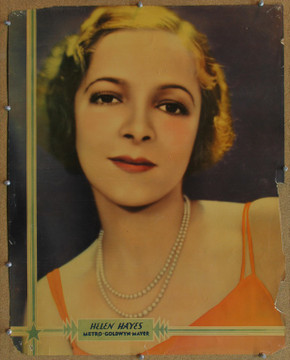 HELEN HAYES (1932) 16528 MGM Studio Personality Portrait Half Sheet.   22x28.  Actress Helen Hayes.  Good