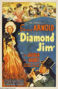 DIAMOND JIM (1935) 15617 Original Universal Pictures One Sheet Poster (27x41).  Jean Arthur  Edward Arnold Movie Poster