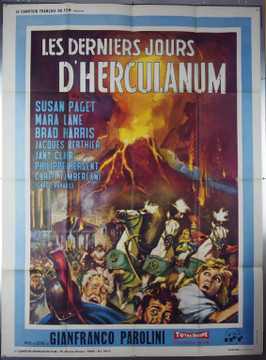 79 A.D (1962) 24445 CFFP Original French Grande Poster     47x63   Very Fine   POMPEII