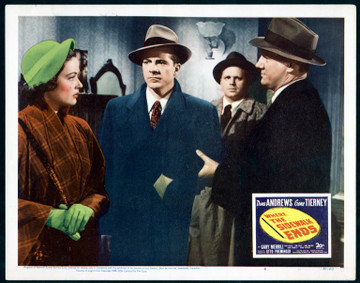 WHERE THE SIDEWALK ENDS (1950) 2515 20th Century Fox Scene Lobby Card    11x14   Very Fine Condition