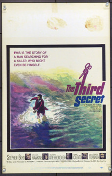 THIRD SECRET, THE (1964) 21939 Original 20th Century-Fox Window Card (14x22).  Unfolded.  Very Good Condition.