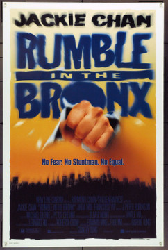 RUMBLE IN THE BRONX (1996) 22017 Original New Line Cinema One Sheet Poster (27x41).  Double-Sided.  Rolled.  Very Fine Condition.