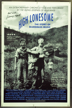 HIGH LONESOME : THE STORY OF BLUEGRASS MUSIC (1994) 15563 Original Tara Releasing One Sheet Poster (27x41).  Signed By Jimmy Martin.  Unfolded.  Very Fine.