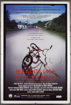 PARADISE LOST: THE CHILD MURDERS AT ROBIN HOOD HILLS (1996) 15566 Original Creative Thinking International Ltd. Style A One Sheet Poster (27x41).  Unfolded.  Very Fine.