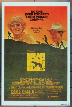 MEAN DOG BLUES (1977) 8267 American International One Sheet Poster   27x41  Folded  Very Fine