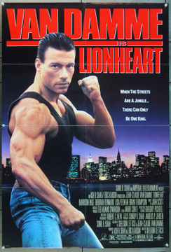 LIONHEART (1991) 5832 Original Universal Pictures One Sheet Poster (27x41).  Folded.  Very Fine Plus Condition.