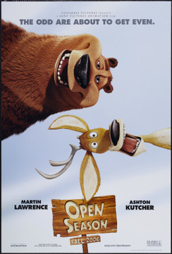 OPEN SEASON (2006) 20712 Sony Pictures Original One Sheet Poster (27x40).   Rolled.  Very Fine