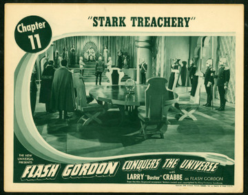 FLASH GORDON CONQUERS THE UNIVERSE (1940) 9514 Original Universal Pictures Scene Lobby Card (11x14) [Chapter 11 STAR TREACHERY&91;.  Fine Plus Condition.