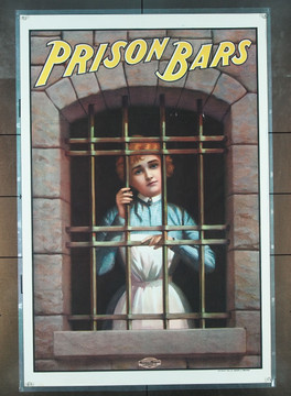 PRISON BARS (1901) 25773 Walter Barnsdale One Sheet Poster  Never Folded  Near Mint Condition  RARE