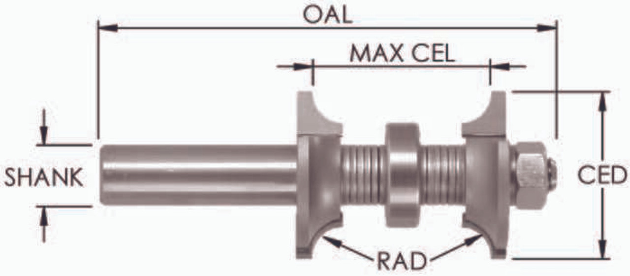 Double Roundover Router Bits