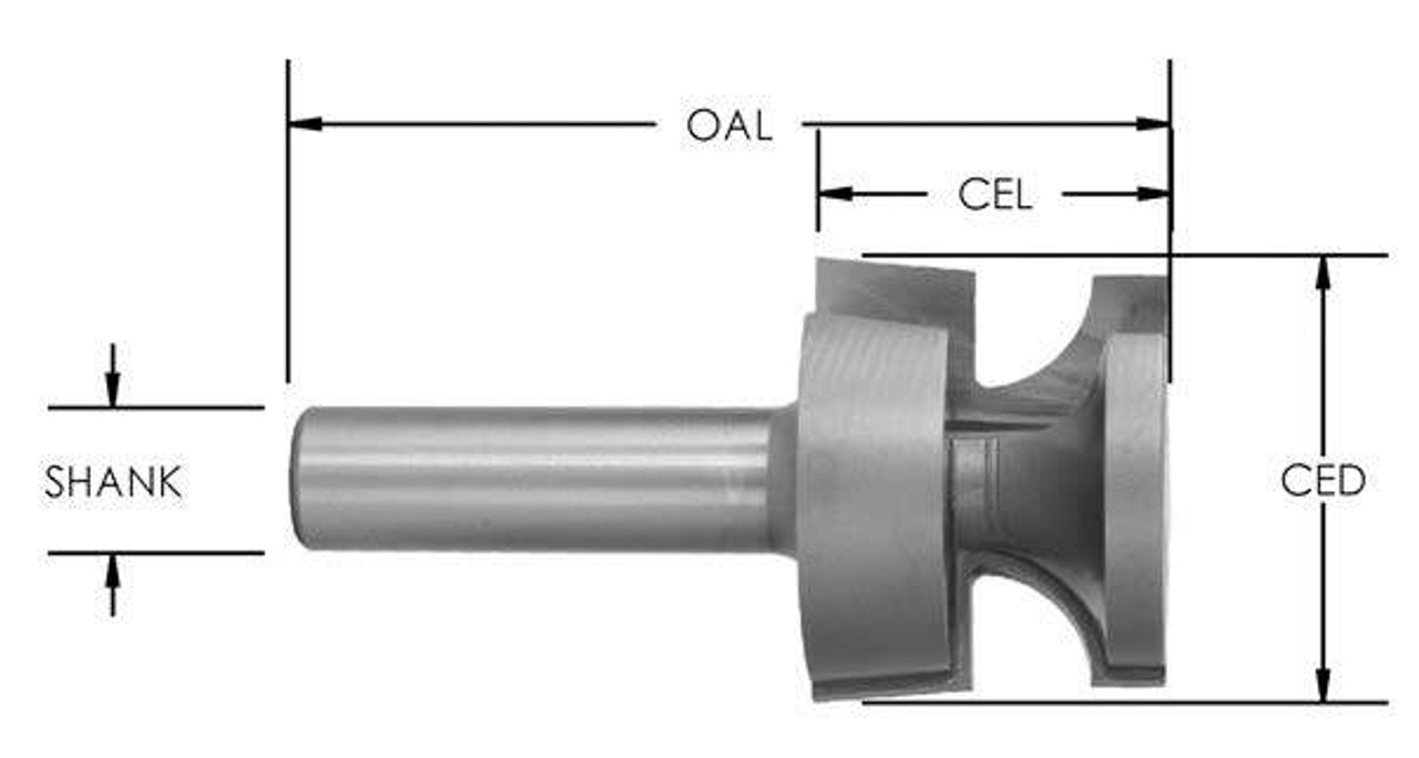 Recessed Door Edge Router Bit