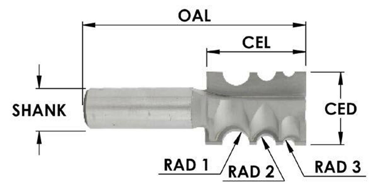 Variable Beading Router Bit