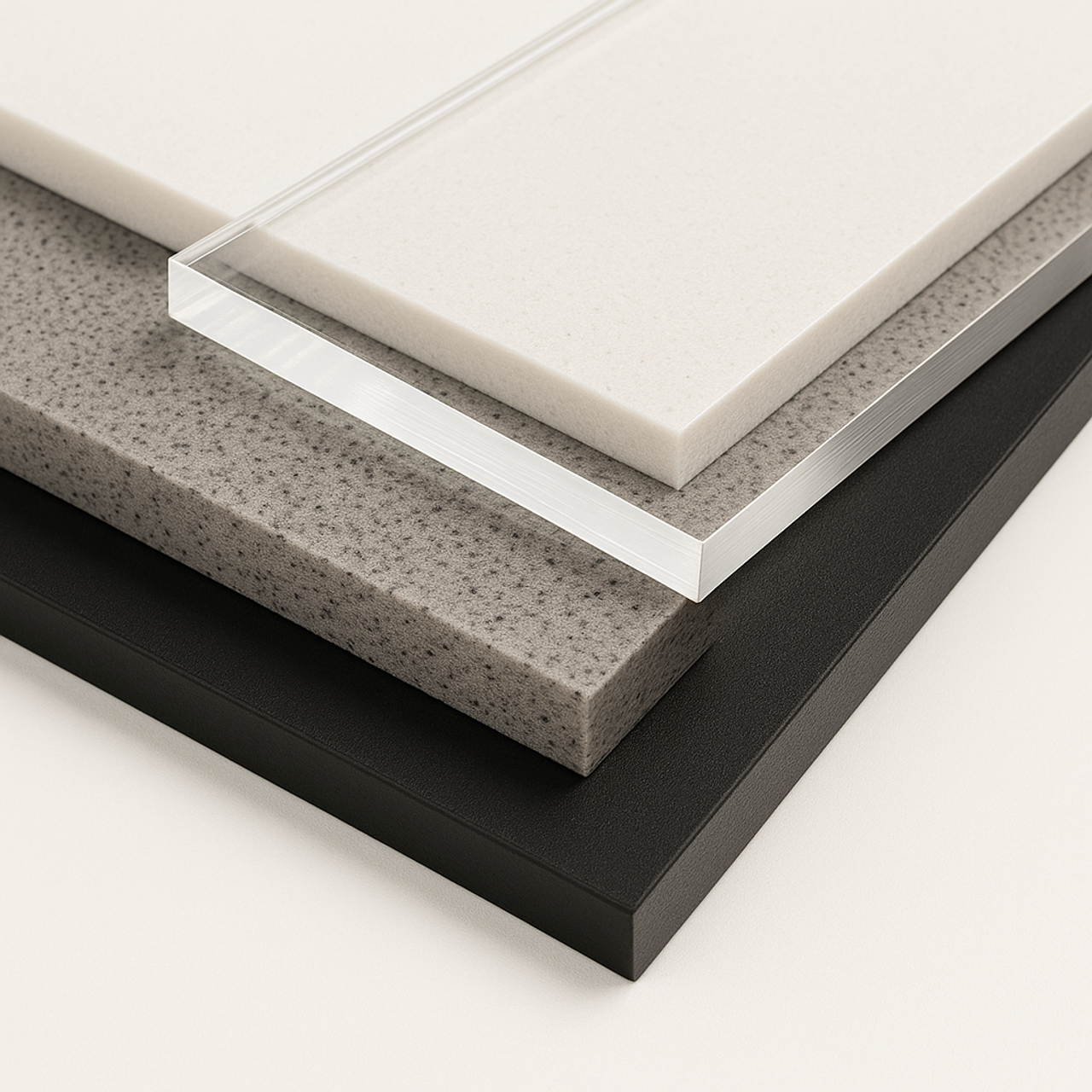 Thermoplastics (Acrylic, ABS, Delrin, PC..)