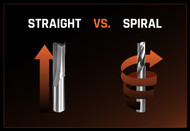 The Physics of Straight vs Spiral Router Bits