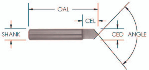 1/4 x 7/32 V-Groove Bit