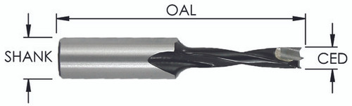 6.7mm x 70mm Brad Point Drill