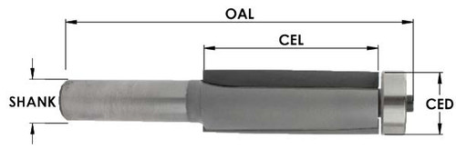 1/2˝ x 5/8˝ Downshear Flush Trim