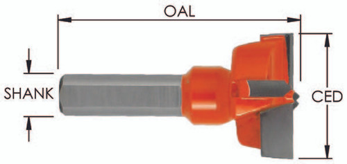 18mm x 57mm Hinge Bit Left Hand