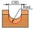 3/8˝ x 1/2˝ Core Box Carbide Tipped Router Bits 3/16 Radius