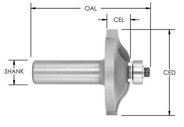 Ellipse Ogee Router Bits