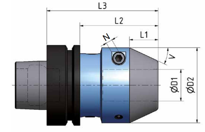 Tool Holders - Hydraulic Chucks - Hydro-Grip G3 HSK 63F - CleBitCo