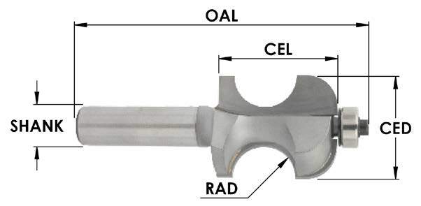 Bead and Cove Router Bit