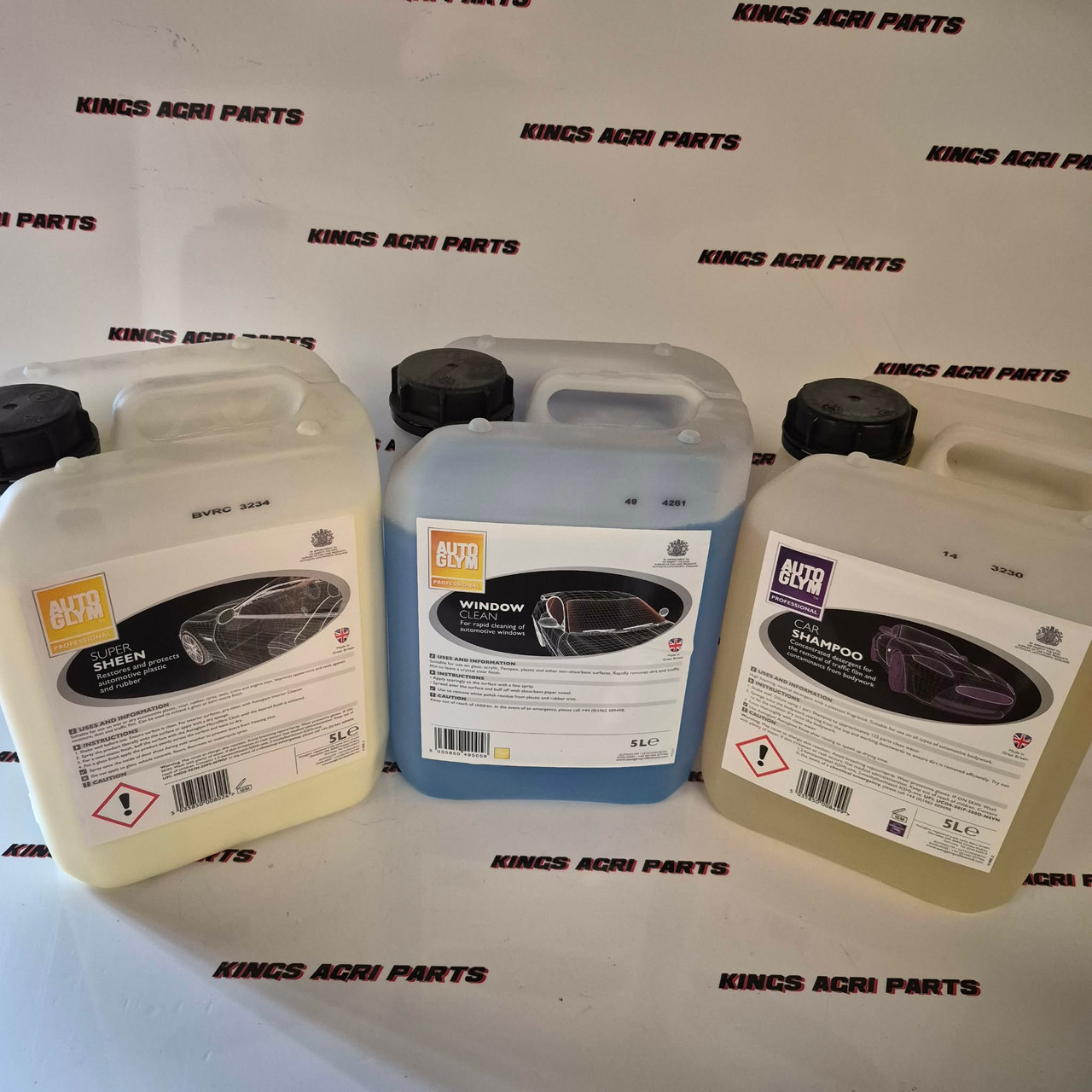 Autoglym Bundle - 5Ltr Car Shampoo, Window Clean & Super Sheen