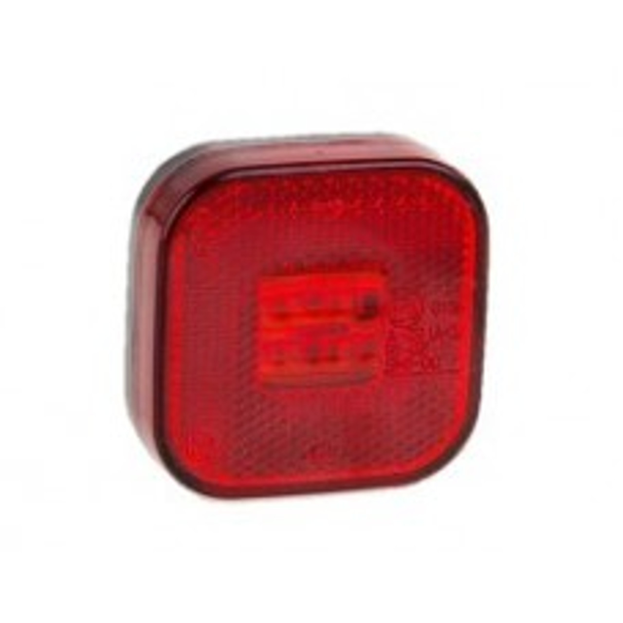 62mm Square Marker Lamp - Red