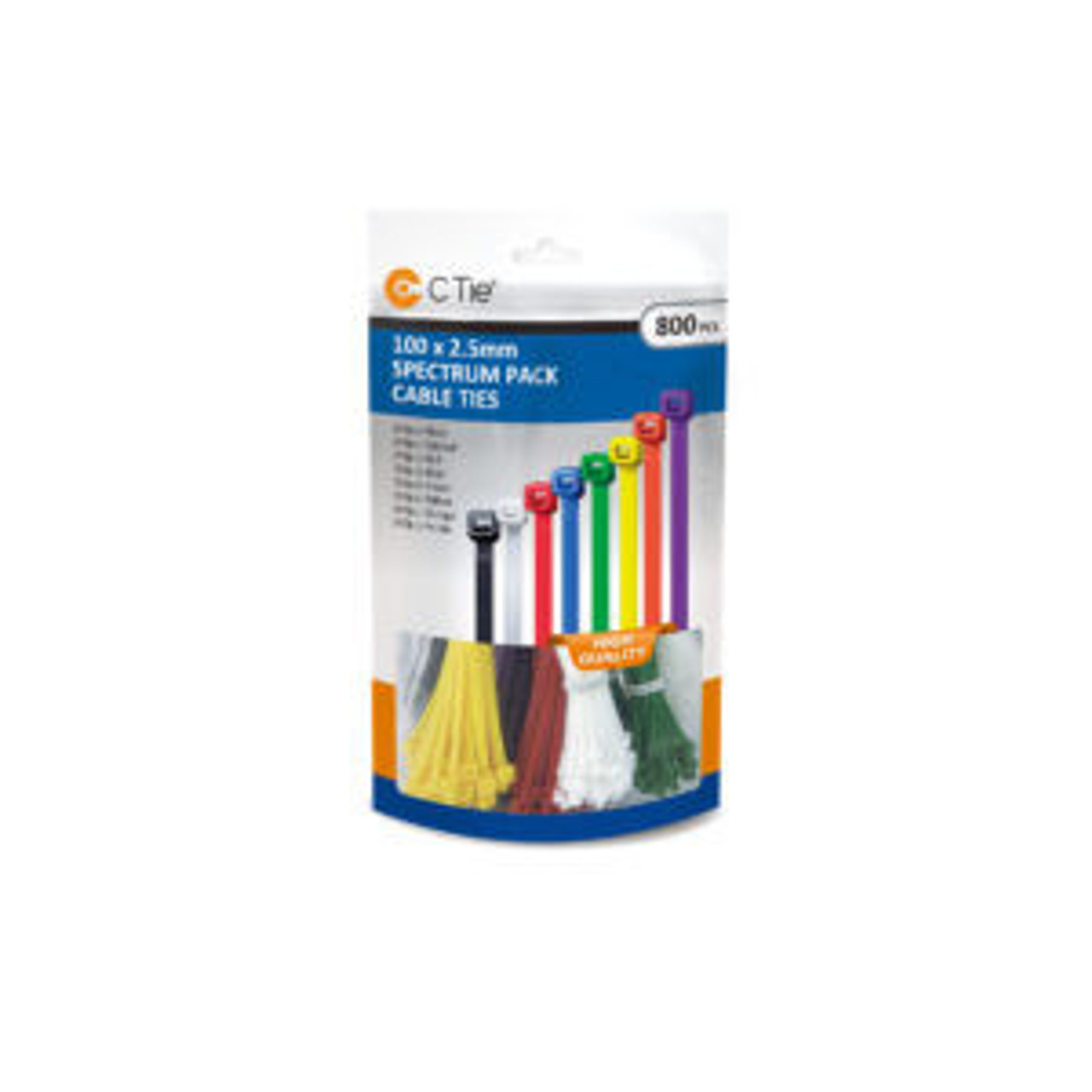 Coloured Cable Ties - Pack 320 - 4.8X200MM
