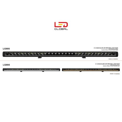 31.5" LED Slim Driving Lightbar with boost function
