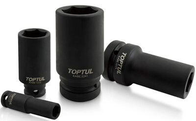 TOPTUL 1/2" Dr Deep Impact Socket 6pt x 11mm