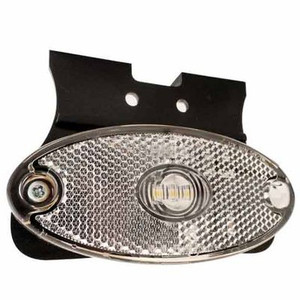 LED Oval Marker Light with Bracket - Clear