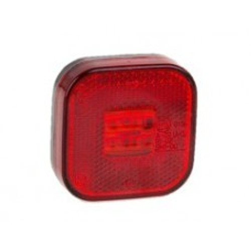 62mm Square Marker Lamp - Red