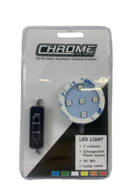 Chrome Cigarette Lighter LED Light Up Base