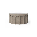 Metropolis Modern Indoor/Outdoor Round Concrete Coffee Table