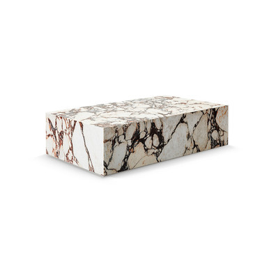 Copenhagen Marble Plinth Block Coffee Table - 39"