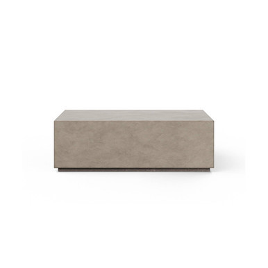 Kips Bay Brutalist Rectangular Concrete Coffee Table