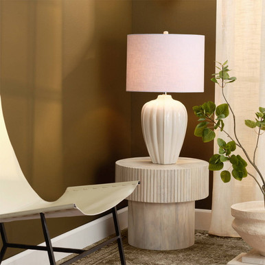 Kyra Mango Wood Round Side Table